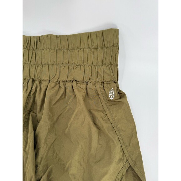 Free People Movement The Way Home Athletic Shorts Army Green Size LARGE EUC - Picture 3 of 13